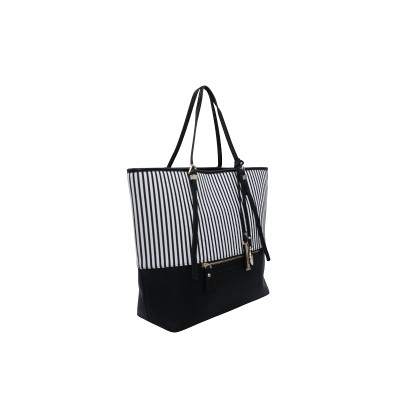 Bolsa Tote Galian 18.9L– Blanco con Negro - Image 2