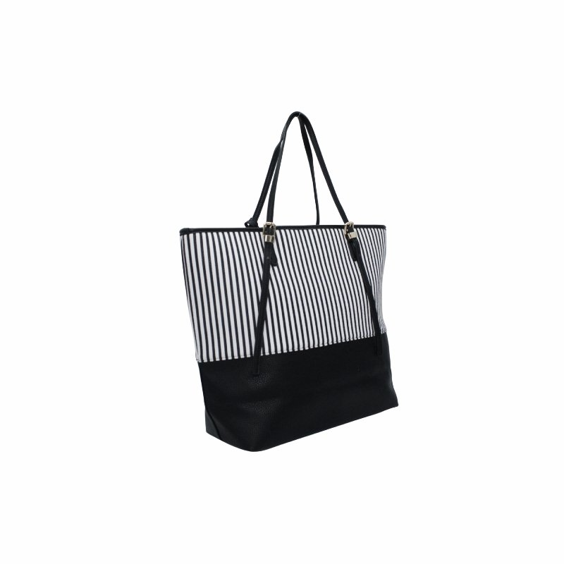 Bolsa Tote Galian 18.9L– Blanco con Negro - Image 3