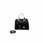 Bolsa Shantel Galian 10.8L - Negra con Asa Acolchada